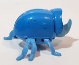 1998 McDonald's Disney A Bug's Life Dim Blue Beetle 3 1/2" Long Wind Up Moving Toy Figure