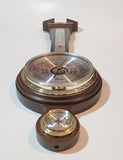 Vintage Taylor Thermor Banjo Style 21" Wood Case Barometer Thermometer Hygrometer Weather Station Made in Japan