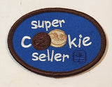Girl Guides Super Cookie Seller 2" x 2 3/4" Embroidered Fabric Patch Badge