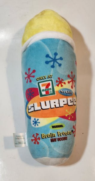 2019 7-Eleven Yellow Slurpee Shaped 10" Tall Stuffed Toy Plush