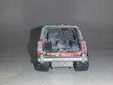 Vintage Majorette No. 236 4x4 Cherokee Mad Bull Red 1:64 Scale Die Cast Toy Car SUV Vehicle with Opening Tail Gate
