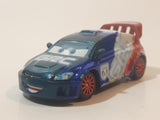 Mattel Disney Pixar Cars Raoul Caroule GRC France Worn Style Blue White Red Die Cast Toy Car Vehicle V2809