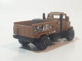 2017 Matchbox Jungle Mission Rapids Rescue Truck Brown Die Cast Toy Car Vehicle