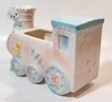 Vintage Napco No. 5999 Train Locomotive Shaped 7 1/2" Long Ceramic Planter Made in Japan