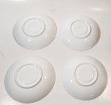 1950s Minton China White Tea Cup and Saucer Set of 4