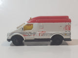 2014 Matchbox Rescue Duty Ambulance White and Red Die Cast Toy Car Vehicle