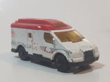 2014 Matchbox Rescue Duty Ambulance White and Red Die Cast Toy Car Vehicle