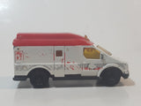 2014 Matchbox Rescue Duty Ambulance White and Red Die Cast Toy Car Vehicle