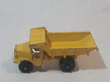 Vintage 1959 Lesney No. 6(B) Euclid Dump Truck Yellow Die Cast Toy Car Vehicle