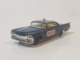 Vintage Husky Buick Electra Police Cruiser Blue Die Cast Toy Car Vehicle