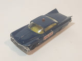 Vintage Husky Buick Electra Police Cruiser Blue Die Cast Toy Car Vehicle