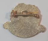 Lion's Club Standard Alberta Canada Pink Wild Rose Flower Enamel Metal Lapel Pin