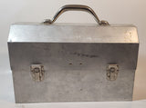 Vintage G.H. Curry Mfg. Ltd. Orangeville Ont. 12 3/8" Wide Polished Riveted Aluminum Metal Miner's Lunch Box