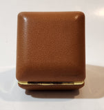 Vintage 1970s Equity Brown Pocket Size Folding Travel Alarm Clock in Case