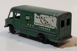 Vintage Budgie Models REA Express Parcel Delivery Van Green Die Cast Toy Car Vehicle Made in England