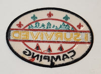 Scouts Canada I Survived Camping Embroidered Fabric Patch Badge