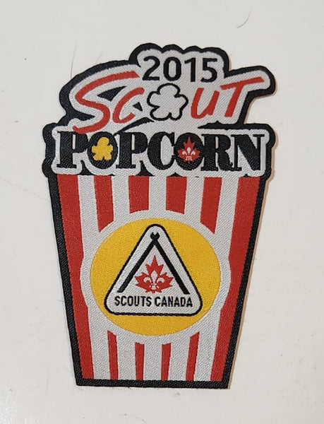 Scouts Canada 2015 Scout Popcorn Embroidered Fabric Patch Badge