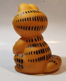 Rare Vintage Garfield 7 1/4" Tall Vinyl Coin Bank No Plug