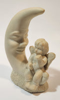 Vintage Department 56 Baby Child Angel Sitting on The Moon 4" Tall Figurine