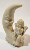 Vintage Department 56 Baby Child Angel Sitting on The Moon 4" Tall Figurine
