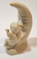 Vintage Department 56 Baby Child Angel Sitting on The Moon 4" Tall Figurine