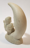 Vintage Department 56 Baby Child Angel Sitting on The Moon 4" Tall Figurine