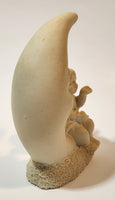 Vintage Department 56 Baby Child Angel Sitting on The Moon 4" Tall Figurine