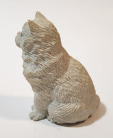 White Cat 2 3/4" Tall Resin Figurine