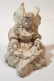 Angel Sitting Wearing Dress 3 1/2" Tall Heavy Resin Figurine