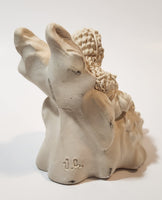 Angel Sitting Wearing Dress 3 1/2" Tall Heavy Resin Figurine