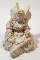 Angel Sitting Wearing Dress 3 1/2" Tall Heavy Resin Figurine