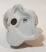 Russ Berrie 15483 Angel Holding New Born Infant 3 1/2" Tall Porcelain Figurine Candle Holder