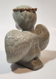 Angel Kneeling and Praying Grey 4 1/2" Tall Ceramic Figurine