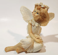 Angel Sitting 4 1/2" Tall Resin Figurine
