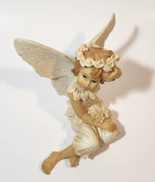 Angel Sitting 4 1/2" Tall Resin Figurine