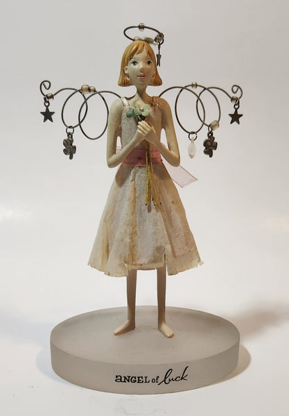 Hallmark Down To Earth Angels Angel of Luck 5 1/2" Tall Resin Figurine