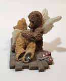 1994 United Design Teddy Angels Everybody Needs A Helping Hand Murray Mending Bruin 2 3/4" Tall Resin Figurine