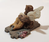 1994 United Design Teddy Angels Everybody Needs A Helping Hand Murray Mending Bruin 2 3/4" Tall Resin Figurine