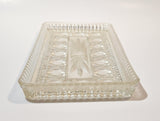 Vintage Federal Glass Windsor Button and Cane Design Glass Tray