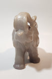 Grey Elephant Shaped 6" Tall Wax Candle