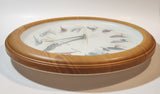 National Audubon Society 13 1/4" Faux Wood Wall Clock with Hourly Bird Sounds