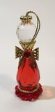 Red January Angel Birth Stone Hanging Christmas Tree Ornament