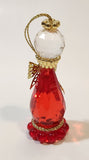 Red January Angel Birth Stone Hanging Christmas Tree Ornament