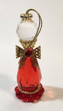 Red January Angel Birth Stone Hanging Christmas Tree Ornament
