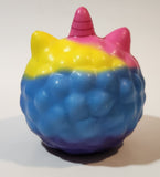 Greenbrier International Unicorn Bear Pink Yellow Blue Toy Squishy Stress Ball
