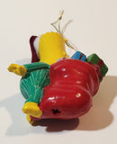 2004 Kurt S. Alder Twentieth Century Fox The Simpsons Bart Simpson with Santa Bag and Krusty Doll 3 1/2" Resin Hanging Christmas Tree Ornament