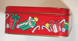 1998 Warner Bros. Looney Tunes Marvin The Martian In Space Style Christmas Sleigh Embossed Tin Metal Container