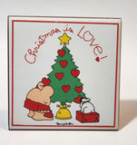 Vintage 1981 Universal Press Syndicate Designer Collection Ziggy Christmas Is Love Genuine Porcelain Tile