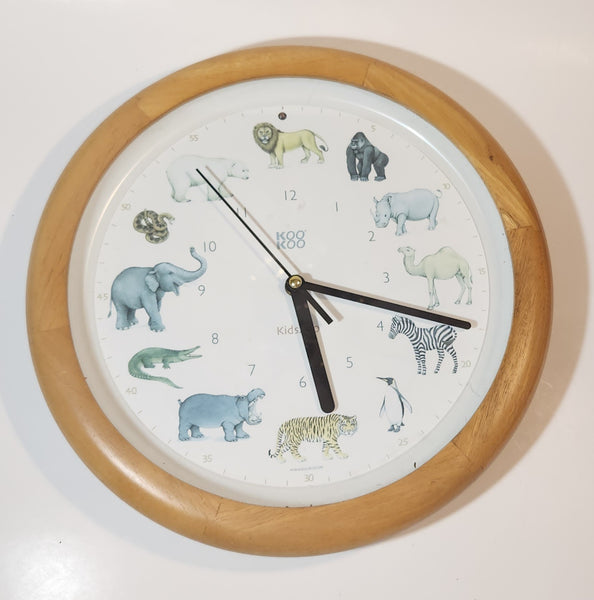 Koo Koo Kids Zoo Animal Sounds 13" Wall Clock