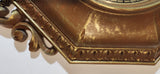 Vintage 1963 Syroco #4780 Ornate 13" x 26 3/4" Wall Clock with Chain Hanging